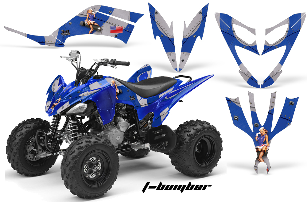 Yamaha Raptor 250 Graphics TBomber Blue